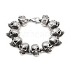 Halloween 304 Stainless Steel Link Chain Bracelets BJEW-D379-20C-AS-2