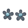 Alloy Plastic Studs Earrings for Women EJEW-K280-01A-1