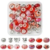 DIY Tibetan Style Alloy & Resin European Beads Making Finding Kits DIY-FS0006-78E-1