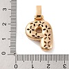 Brass Micro Pave Cubic Zirconia Pendants KK-C076-29P-G01-3