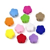 Flocking Opaque Acrylic Beads OACR-G055-02A-1