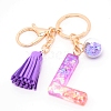 Resin Keychains KEYC-WH0020-12L-1