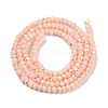 Electroplate Opaque Solid Color Glass Beads Strands EGLA-A044-P1mm-L05-3