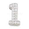 Brass Micro Pave Cubic Zirconia Pendants KK-B167-22P-2