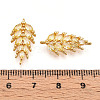 Brass Micro Pave Cubic Zirconia Pendants KK-N261-95A-G-3