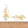 Celestial Brass & 304 Stainless Steel Dangle Drop Earrings for Women EJEW-JE07345-01-5