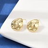 Brass Stud Earrings EJEW-H154-07B-G-3