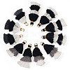 12Pcs 3 Styles Polycotton(Polyester Cotton) Tassel Pendant Decorations FIND-TA0009-05-3