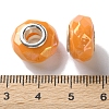 Mabe Solid Color Copper Buckle Acrylic European Beads OACR-M024-03P-12-3