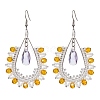 Handmade Glass Seed Beads Teardrop Dangle Earrings EJEW-MZ00296-03-1