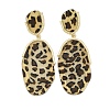 Alloy acrylic Dangle Stud Earrings EJEW-M074-01G-01-2