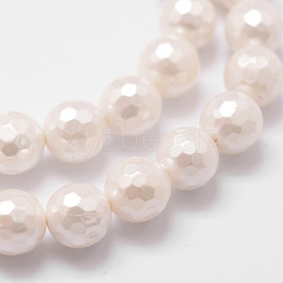 Shell Pearl Bead Strands BSHE-L029-01-6mm-1