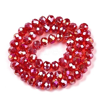 Electroplate Glass Beads Strands EGLA-A044-T8mm-B01-1