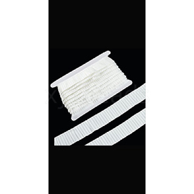 10 Yards Polyester Pleated Satin Wrinkle Ribbon OCOR-FG0002-47A-1