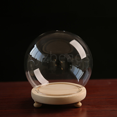 High Borosilicate Glass Dome Cover DJEW-PW0001-22B-03-1
