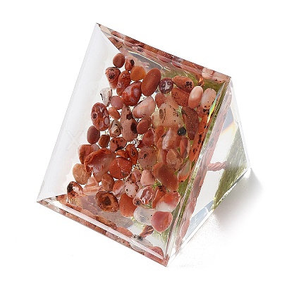 Orgonite Pyramid Resin Energy Generators DJEW-D013-06B-1