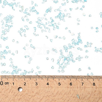 Transparent Electroplate Crushed Glass Craft GLAA-F123-07-1