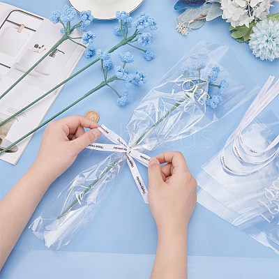 Cotton Knitting Artificial Gypsophila Flower AJEW-WH0314-414A-1