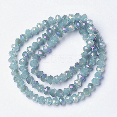 Electroplate Glass Beads Strands EGLA-A034-J4mm-G05-1
