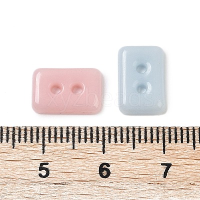2-Hole Glass Buttons PORC-R010-06-1