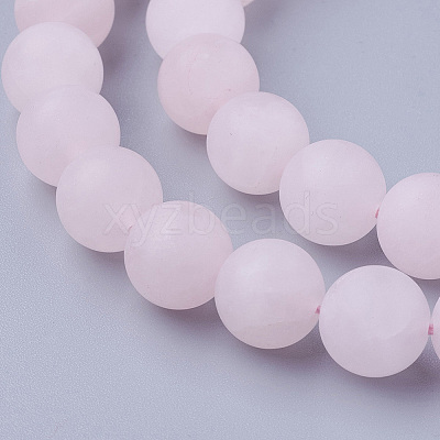 Natural Rose Quartz Bead Strands G-G735-59F-10mm-1