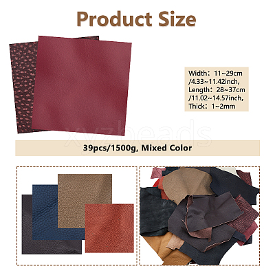 Cowhide Fabric DIY-WH0699-28-1