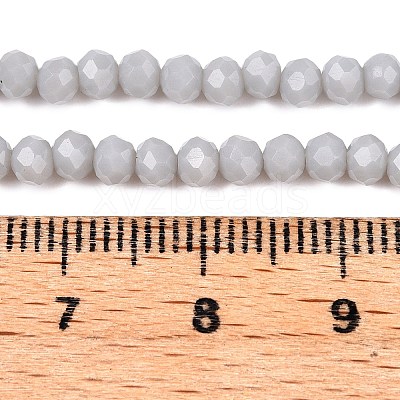 Opaque Solid Color Imitation Jade Glass Beads Strands EGLA-A044-P3mm-D19-1