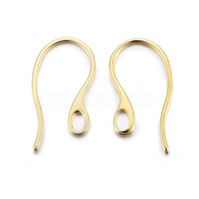 304 Stainless Steel Earring Hooks STAS-O110-19G-1