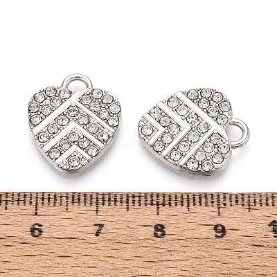 Alloy Rhinestone Pendants FIND-N008-13P-1