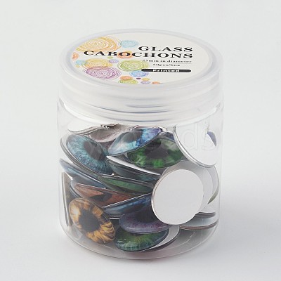 Glass Cabochons GGLA-JP0003-13-1