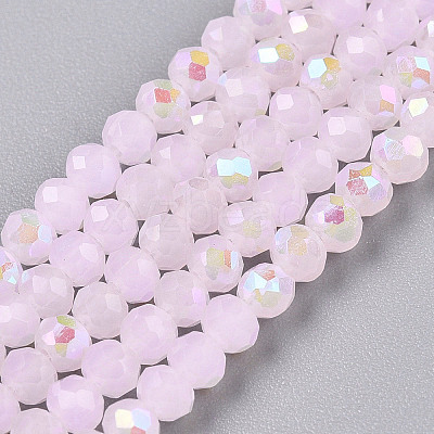 Electroplate Glass Beads Strands EGLA-A044-J3mm-L02-1