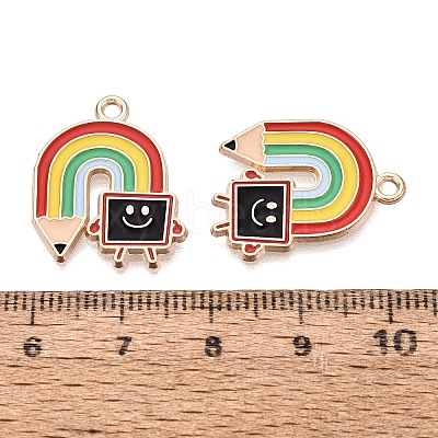 Alloy Enamel Pendants ENAM-Q004-01KCG-05-1