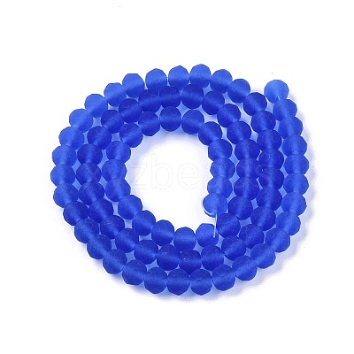 Transparent Glass Beads Strands EGLA-A044-T6mm-MD31-1