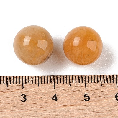 Natural Topaz Jade No Hole Sphere Beads G-K353-04B-17-1