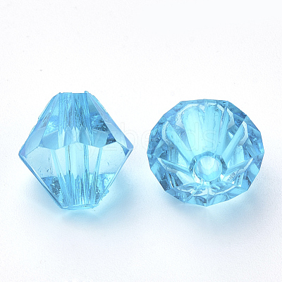 Transparent Acrylic Beads TACR-S146-10mm-15-1