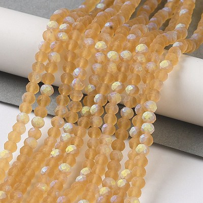 Transparent Glass Beads Strands X1-EGLA-A034-T4mm-MB23-1