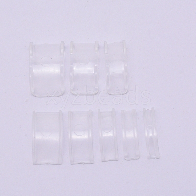 8Pcs 8 Sizes Resin Invisible Ring Size Adjuster FIND-WH0063-24-1