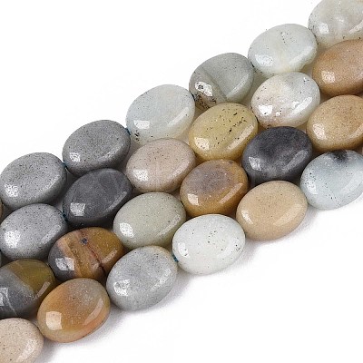 Natural Flower Amazonite Beads Strands G-T142-29-1
