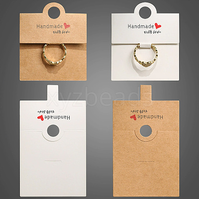 100Pcs 2 Colors Paper Keychain Display Cards CDIS-SP0001-27-1