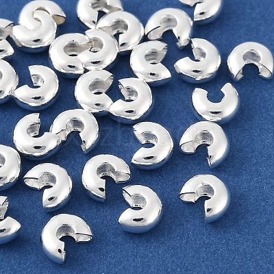 Brass Crimp Beads Covers KK-H258-04C-S-1