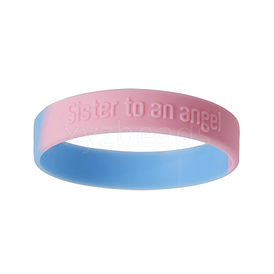 Silicone Wristbands Bracelets BJEW-TW0001-02-1