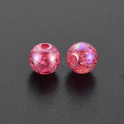 Transparent Crackle Acrylic Beads MACR-S373-66-L02-1