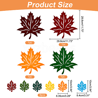 Hollow Non-woven Fabric Hot Pads Holders AJEW-CA0002-12-1