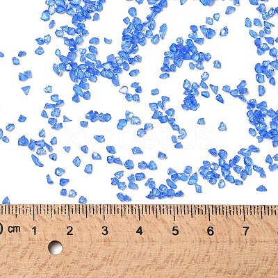 Transparent Electroplate Crushed Glass Craft GLAA-F123-10-1