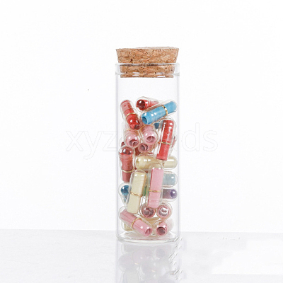 Mini High Borosilicate Glass Bottle Bead Containers BOTT-PW0001-262E-1