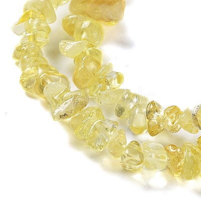 Heated Natural Citrine Beads Strands G-E607-A07-1