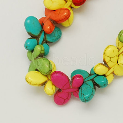 Synthetical Turquoise Beads Strands TURQ-S134-M-1
