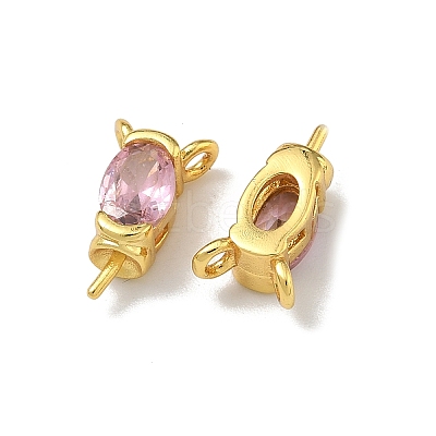 Brass Pave Single Cubic Zirconia Peg Bails Pin Charms KK-D226-01G-03-1