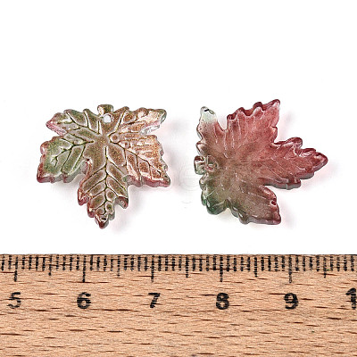 Baking Paint Transparent Glass Pendants DGLA-N014-11B-01-1