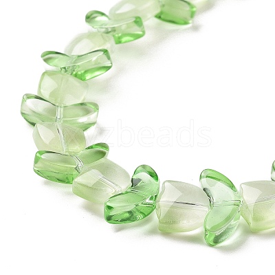 Transparent Glass Beads Strands LAMP-H061-02E-1